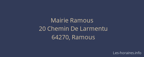 Mairie Ramous