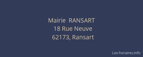 Mairie  RANSART