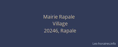 Mairie Rapale
