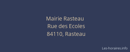 Mairie Rasteau