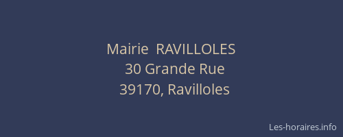 Mairie  RAVILLOLES