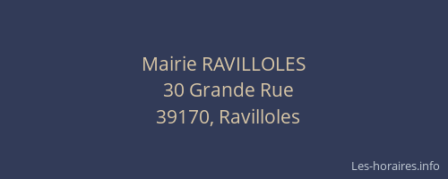 Mairie RAVILLOLES