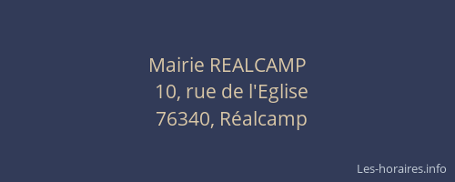Mairie REALCAMP