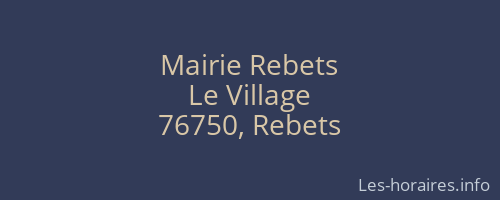 Mairie Rebets