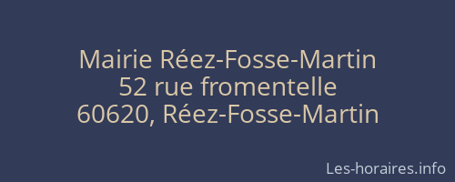 Mairie Réez-Fosse-Martin