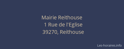 Mairie Reithouse