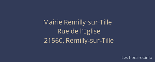 Mairie Remilly-sur-Tille