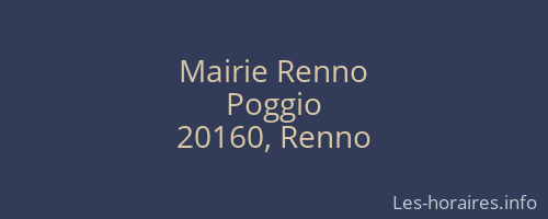 Mairie Renno