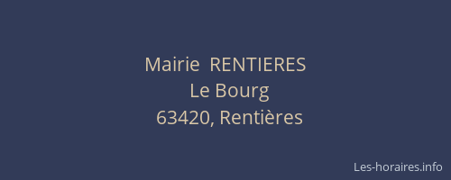 Mairie  RENTIERES