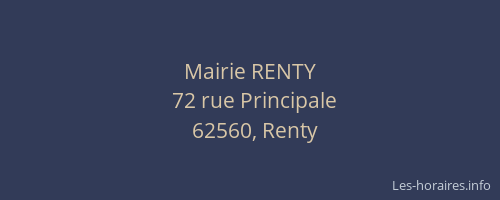 Mairie RENTY