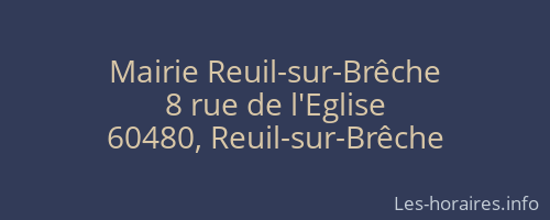 Mairie Reuil-sur-Brêche