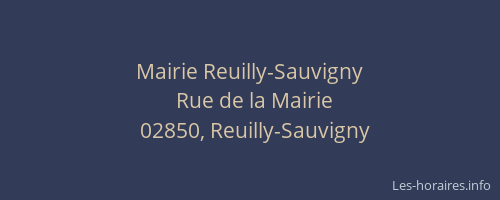 Mairie Reuilly-Sauvigny