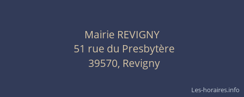 Mairie REVIGNY