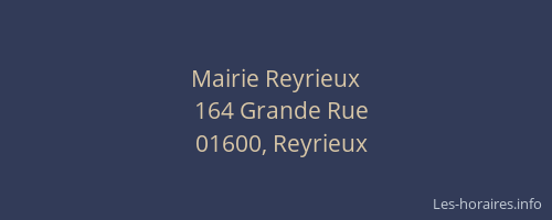 Mairie Reyrieux