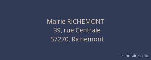 Mairie RICHEMONT