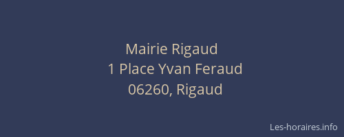 Mairie Rigaud