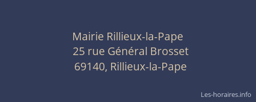 Mairie Rillieux-la-Pape