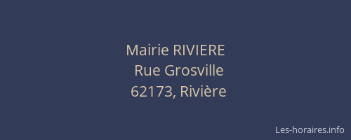 Mairie RIVIERE
