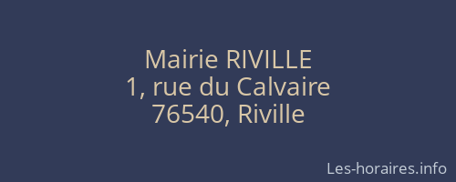 Mairie RIVILLE