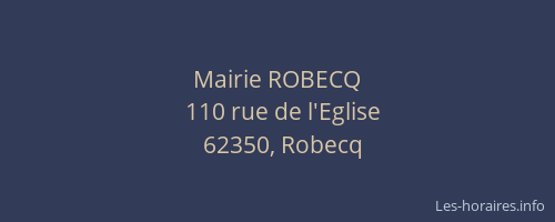 Mairie ROBECQ