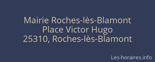 Mairie Roches-lès-Blamont