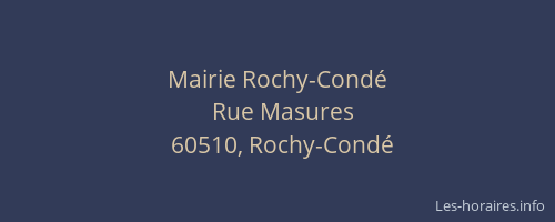 Mairie Rochy-Cond&eacute;