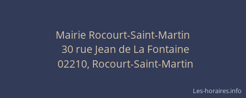 Mairie Rocourt-Saint-Martin