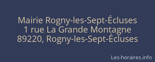 Mairie Rogny-les-Sept-&Eacute;cluses