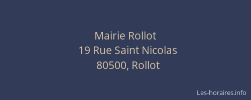 Mairie Rollot