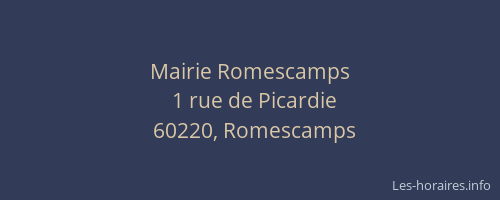 Mairie Romescamps