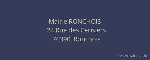 Mairie RONCHOIS