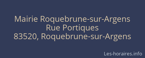 Mairie Roquebrune-sur-Argens