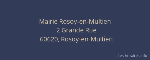 Mairie Rosoy-en-Multien