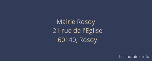 Mairie Rosoy