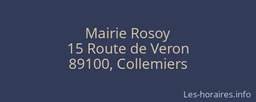 Mairie Rosoy