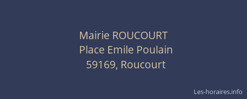 Mairie ROUCOURT