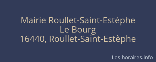 Mairie Roullet-Saint-Estèphe