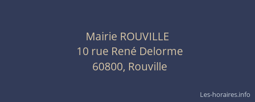 Mairie ROUVILLE