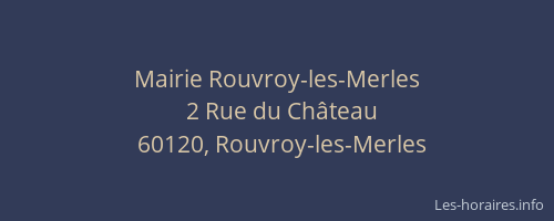 Mairie Rouvroy-les-Merles