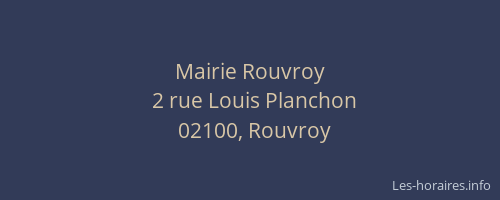 Mairie Rouvroy