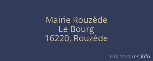 Mairie Rouzède
