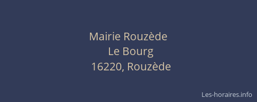 Mairie Rouz&egrave;de