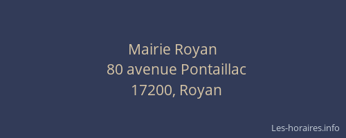 Mairie Royan