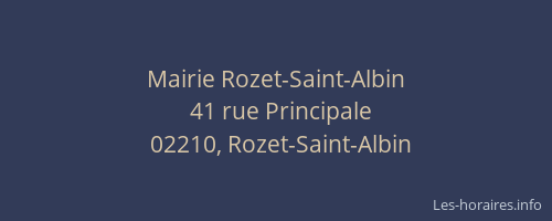 Mairie Rozet-Saint-Albin