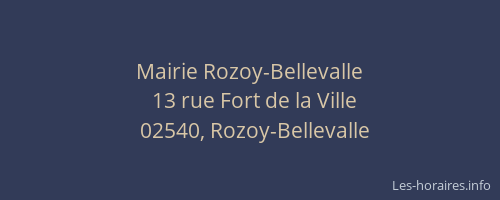 Mairie Rozoy-Bellevalle