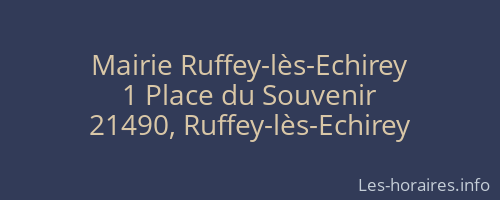 Mairie Ruffey-lès-Echirey