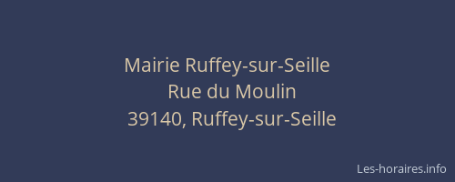 Mairie Ruffey-sur-Seille