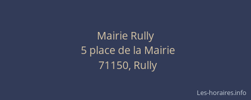 Mairie Rully