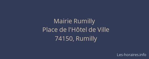 Mairie Rumilly