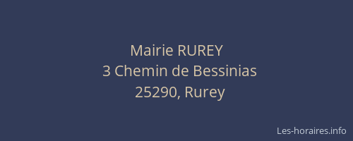 Mairie RUREY